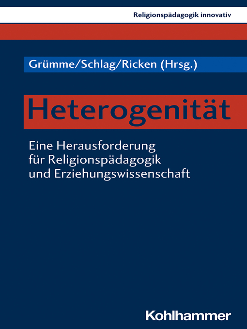 Title details for Heterogenität by Bernhard Grümme - Available